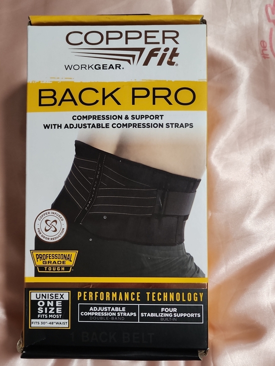 Copper Fit Other - Copper Fit Back Pro Support Belt - Black
